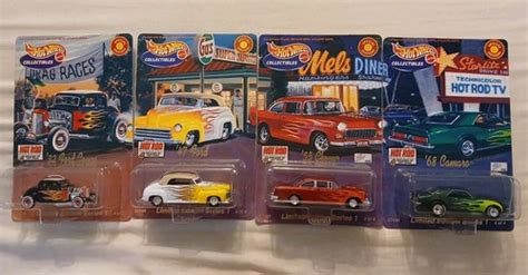 Hot Wheels 4 Decades Of Hot Rods Complete Set 4 2000 Hot Wheels Collectibles EBay