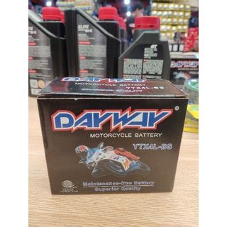 Dayway Battery Motorcycle Ytx L Bs For Honda Click Beat Mio Wave