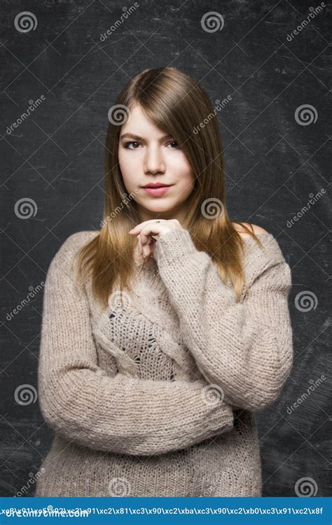 Belle Blonde Naturelle Image Stock Image Du Mignon Sourire 38901951