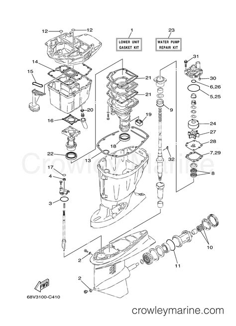 Repair Kit Outboard Hp F Tlr Crowley Marine