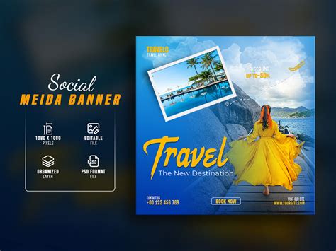 Travel Social Media Post Design On Behance