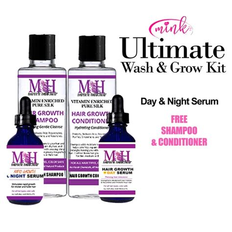 Miracle Mink Hair Growth Ultimate Wash And Grow Kit Etsy