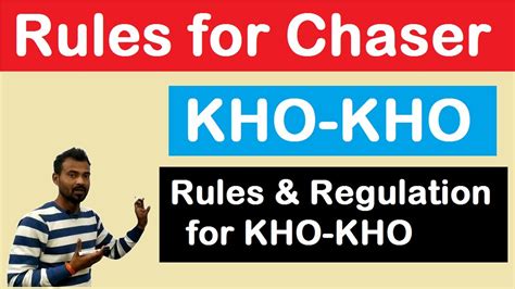 Rules For Chaser In Kho Kho Ll Basic Skills For Chaser In Kho Kho Ll