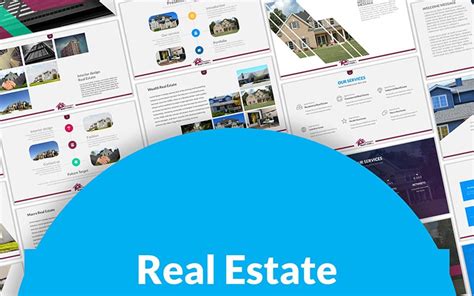 Real Estate PowerPoint template #91850 - TemplateMonster