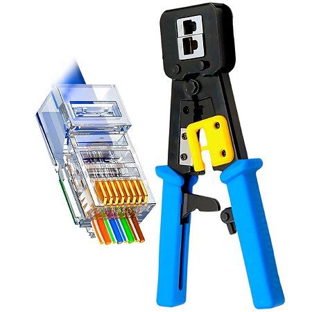 Alicate de crimpar ej 45 Ex Crimp GettaStore Conectando Você ao Mundo