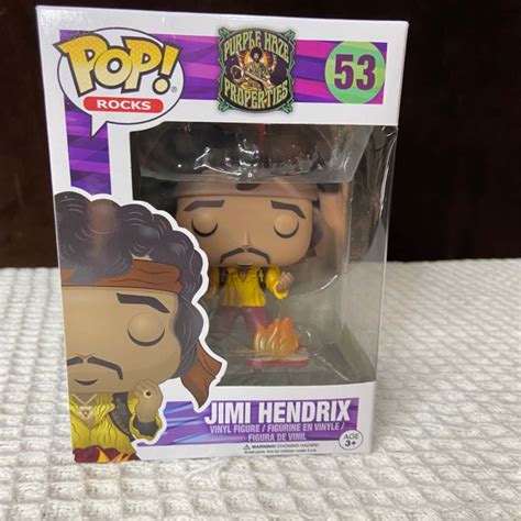 Bnib Funko Pop Rocks Jimi Hendrix Purple Haze Properties Figurine S