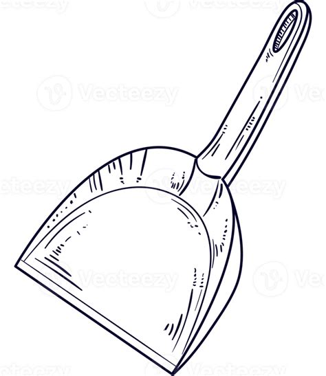 Dustpan Cleaning Doodle Icon Isolated 24468068 Png