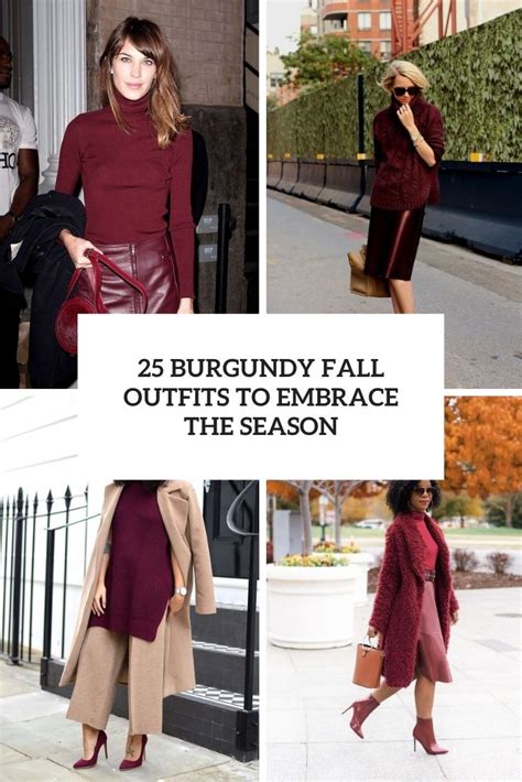 25 Burgundy Fall Outfits To Embrace The Season - Styleoholic