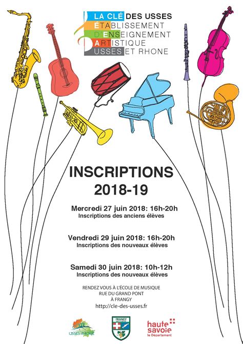 2018 inscriptions page 001 La clé des Usses Ecole dEnseignements