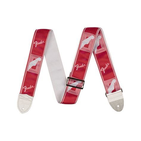 Fender 2inch Monogrammed Guitar Strap Candy Apple Red Swee Lee Malaysia