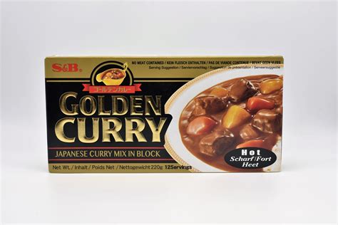 S B Golden Curry Hot 220g Pachara