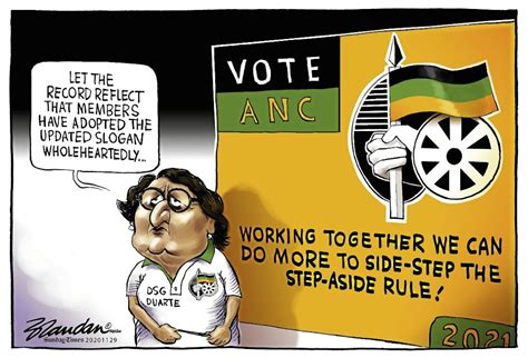 Cartoon Anc Adopts Updated Step Aside Slogan Wholeheartedly