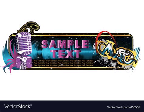 Music banner Royalty Free Vector Image - VectorStock