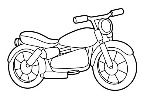 Motorcycle Color Sheet (Free + Printable)