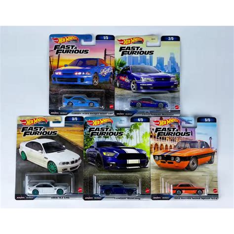 Jual Hot Wheels Fast Furious Mix C Premium SET OF 5 Shopee Indonesia