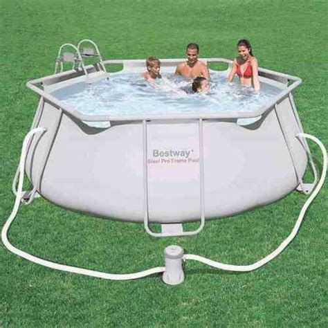 Piscina Estrutural 6 970 Litros Bestway Filtro E Escada