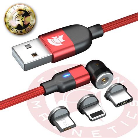 Data Blocker Magnetic Universal USB Charging Cable 540 Swivel Rotate