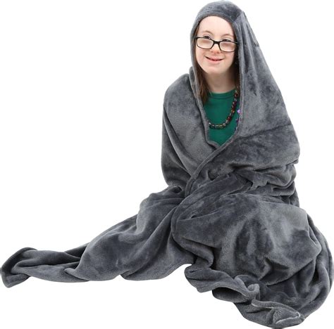 Fun And Function Weighted Hoodie Blanket Youth Weighted