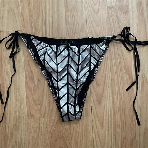 Club Exx Dolls Kill Silver Bikini Bottoms Never Worn Depop