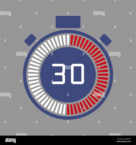 The Minutes Stopwatch Vector Icon Stopwatch Icon In Flat Style On