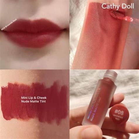Cathy Doll Lip Cheek Nude Matte Tint Win Metawin Edition Lazada PH
