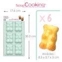 Moule Silicone Ourson X6 ScrapCooking MaSpatule