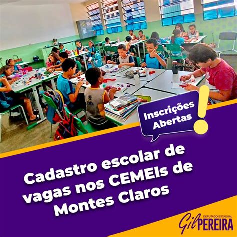 Abertas as inscrições para cadastro escolar de vagas nos CEMEIs de