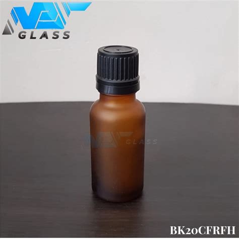 Jual Botol Kaca Ml Coklat Amber Doff Frosted Tutup Filler Hitam