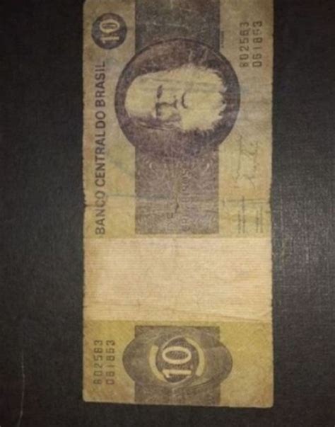 Brasil 10 Cruzeiros Nota De Colecionador Produto Vintage E Retro