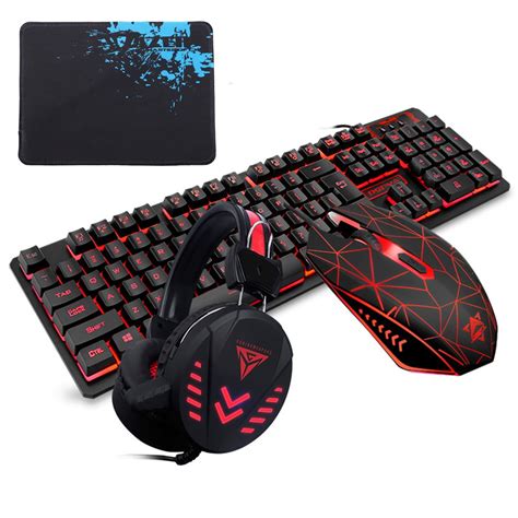 K59 RGB Backlit Gaming Keyboard, Mouse & LED Headset Combo, 3 Colors, 6 ...