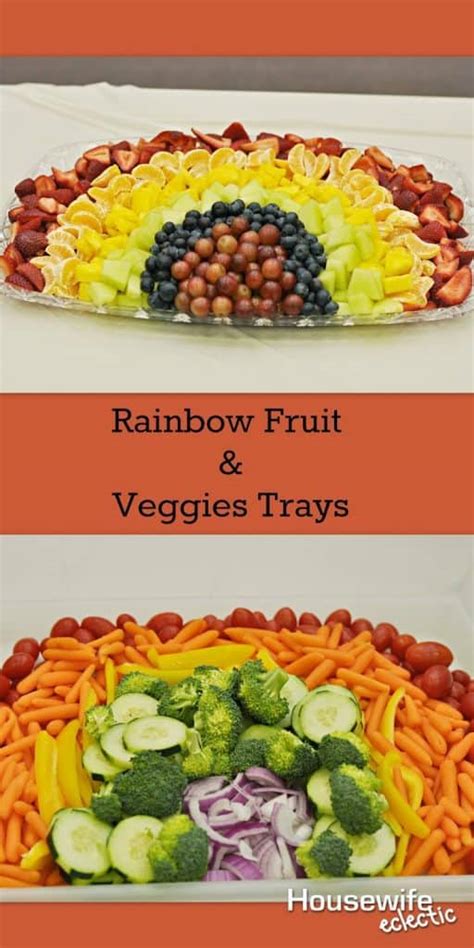 Rainbow Fruit And Veggie Trays Housewife Eclectic