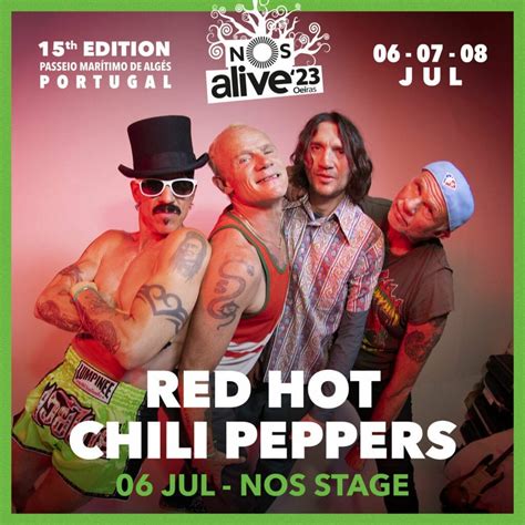 Red Hot Chili Peppers Headliner At Nos Alive Ctrlaltmusic