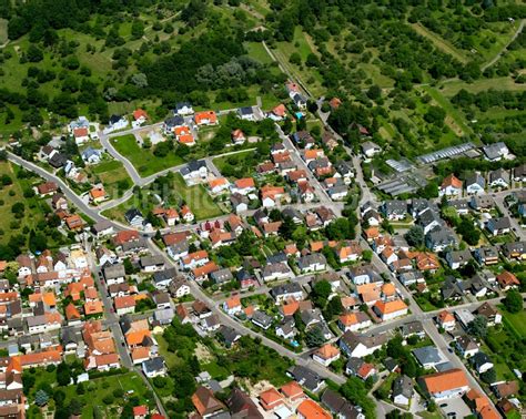 Völkersbach aus der Vogelperspektive Wohngebiet Mischbebauung der