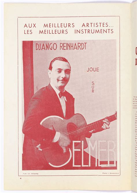 Program Django Reinhardt Stephane Grappelly Quinette Du Hot Club