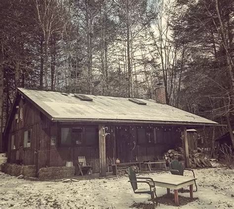 Slightly Super Spooky Tiny Cabin In The Dark Woods