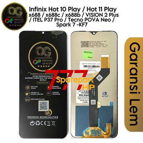 Jual ORIGINAL SUPER OG LCD Touchscreen Fullset Infinix Hot 10 Play Hot 11 Play X688