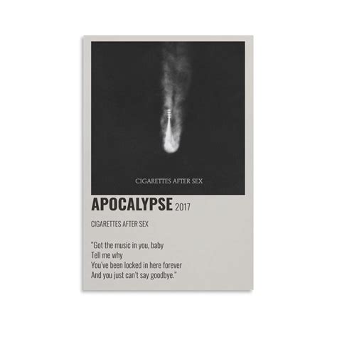 Cigarettes After Sex APOCALTPSE Canvas Poster Bedroom Decoration