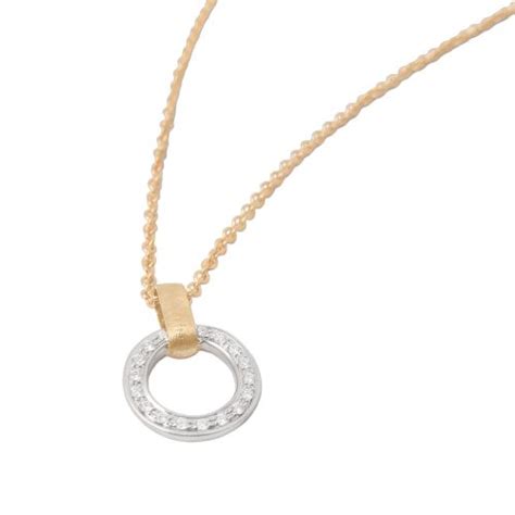 Marco Bicego Jaipur Link Kette Mit Anh Nger Gold Diamanten Cb B Yw