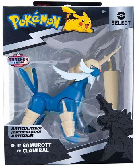 Walmart Official Jazwares Pokemon Select Series Samurott Water Type ...