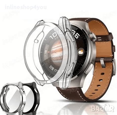 Силиконов Кейс 360° Градуса за Часовник Huawei Watch 4 Pro в Калъфи ...