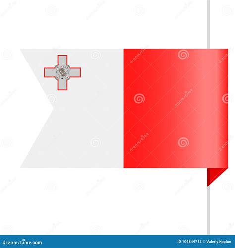 Pictogram Van De De Vlag Het Vectorreferentie Van Malta Stock