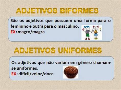 Adjetivo Uniformes E Biformes