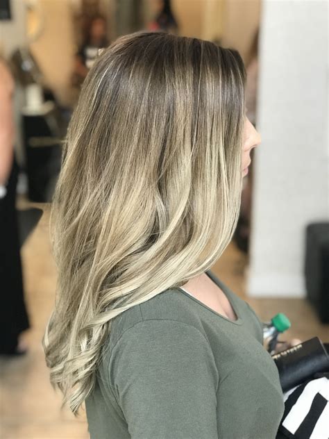 Natural Grow Out Blonde Balayage Highlights By Brittany At Stouts Salon In Knoxville Tennessee