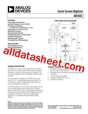 Ad Arq Reel Datasheet Pdf Analog Devices