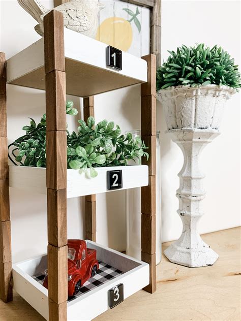 Rustic Dollar Tree Diy 3 Tiered Shelf Dollar Tree Diy Crafts Diy