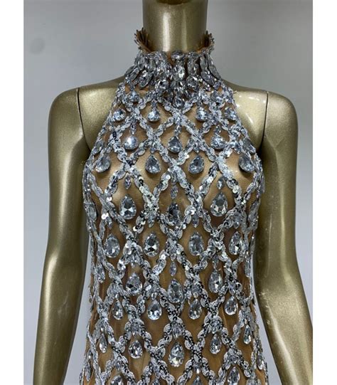 Nude Diamond Luxury Dress