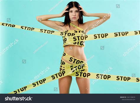 Caution Tape Naked Over Royalty Free Licensable Stock Photos Shutterstock