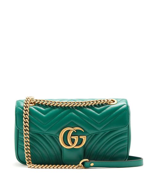 Gucci Handbags In Green Leather | semashow.com