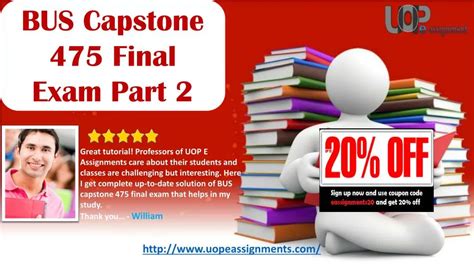 PPT BUS Capstone 475 Final Exam Part 2 PowerPoint Presentation Free