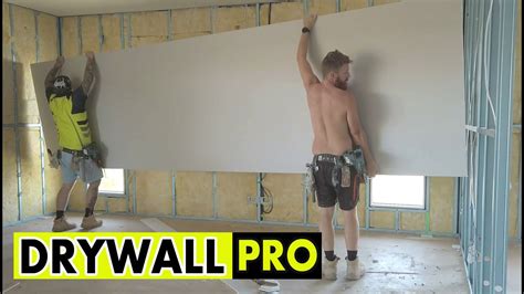 How To Hang Drywall On Walls Fast Like The Pros YouTube